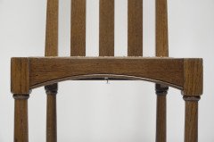 George Walton, attributed. Pair of Arts & Crafts Chairs with Bold Chequer Inlays - Thumbnail 12