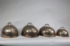 C. R. Ashbee Guild of Handicraft, Set of 4 Silver Plated Meat Covers & One Other - Thumbnail 2
