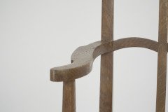 Heals attributed. A Pair of Cotswold School Arts & Crafts Oak Lattice Back Armchairs - Thumbnail 5