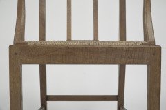 Heal's attributed. A Pair of Cotswold School Arts & Crafts Oak Lattice Back Armchairs - Thumbnail 8