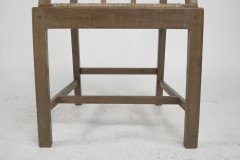 Heals attributed. A Pair of Cotswold School Arts & Crafts Oak Lattice Back Armchairs - Thumbnail 9