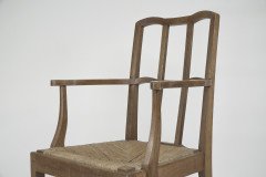 Heals attributed. A Pair of Cotswold School Arts & Crafts Oak Lattice Back Armchairs - Thumbnail 11