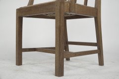 Heals attributed. A Pair of Cotswold School Arts & Crafts Oak Lattice Back Armchairs - Thumbnail 12