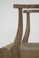Heals attributed. A Pair of Cotswold School Arts & Crafts Oak Lattice Back Armchairs - Thumbnail 14