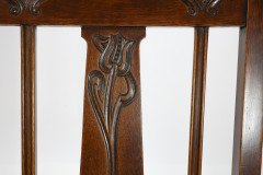Shapland & Petter. A Top Quality Glasgow School Oak Arts & Crafts Hall Chair - Thumbnail 9