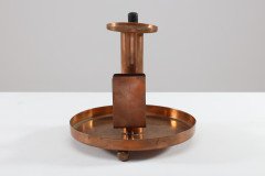 WMF Aesthetic Movement Copper Chamber Candlestick in theDr. C. Dresser Style - Thumbnail 3