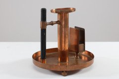 WMF Aesthetic Movement Copper Chamber Candlestick in theDr. C. Dresser Style - Thumbnail 5