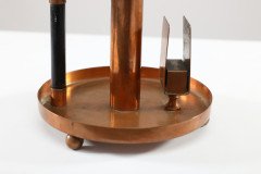 WMF Aesthetic Movement Copper Chamber Candlestick in theDr. C. Dresser Style - Thumbnail 6