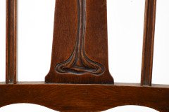 Shapland & Petter. A Top Quality Glasgow School Oak Arts & Crafts Hall Chair - Thumbnail 14