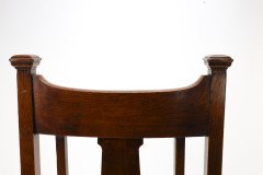 Shapland & Petter. A Top Quality Glasgow School Oak Arts & Crafts Hall Chair - Thumbnail 16