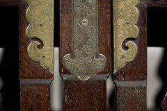 Rare Late 19th-century Japanese Export Square Dining Table with Four Matching Corner Chairs - Thumbnail 17