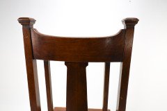 Shapland & Petter. A Top Quality Glasgow School Oak Arts & Crafts Hall Chair - Thumbnail 17