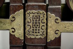 Rare Late 19th-century Japanese Export Square Dining Table with Four Matching Corner Chairs - Thumbnail 23