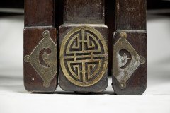 Rare Late 19th-century Japanese Export Square Dining Table with Four Matching Corner Chairs - Thumbnail 24