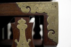Rare Late 19th-century Japanese Export Square Dining Table with Four Matching Corner Chairs - Thumbnail 26