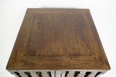 Rare Late 19th-century Japanese Export Square Dining Table with Four Matching Corner Chairs - Thumbnail 27