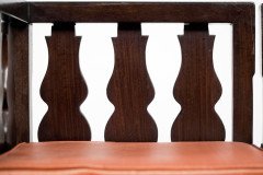 Rare Late 19th-century Japanese Export Square Dining Table with Four Matching Corner Chairs - Thumbnail 29