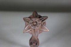 Pair of Arts & Crafts Cast Iron Fire Dogs In the style of Dr. C. Dresser - Thumbnail 10