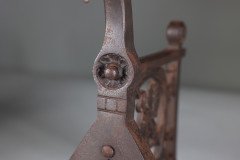 Pair of Arts & Crafts Cast Iron Fire Dogs In the style of Dr. C. Dresser - Thumbnail 11