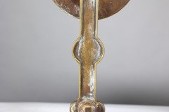 Thomas Jeckyll, attributed. A Pair of Anglo-Japanese Brass Fire Dogs with Love Birds - Thumbnail 15