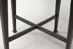 An Arts & Crafts Mahogany Tub Chair with Stylized Floral Cut Outs - Thumbnail 15