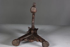 Pair of Arts & Crafts Cast Iron Fire Dogs In the style of Dr. C. Dresser - Thumbnail 16