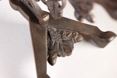 Pair of Arts & Crafts Cast Iron Fire Dogs In the style of Dr. C. Dresser - Thumbnail 17