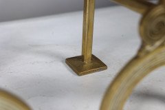 Thomas Jeckyll, attributed. A Pair of Anglo-Japanese Brass Fire Dogs with Love Birds - Thumbnail 20