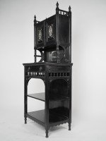 An Ebonised Single Drawer Cabinet - Thumbnail 2