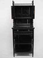 An Ebonised Single Drawer Cabinet - Thumbnail 3
