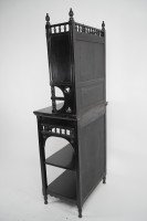 An Ebonised Single Drawer Cabinet - Thumbnail 4