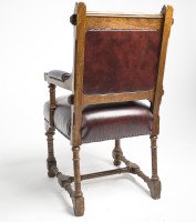 John Pollard Seddon for Seddon & Co., a Gothic Revival Oak Armchair - Thumbnail 5