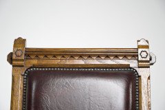 John Pollard Seddon for Seddon & Co., a Gothic Revival Oak Armchair - Thumbnail 7