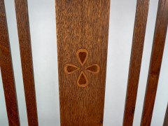 Liberty & Co., Arts & Crafts Nursing or Bedroom Chair with Inlaid Heart Details - Thumbnail 8