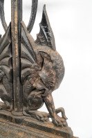 Falkirk, Aesthetic Movement Cast Iron Stick Stand with Mythical Dragons - Thumbnail 9