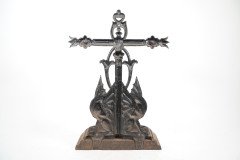 Falkirk, Aesthetic Movement Cast Iron Stick Stand with Mythical Dragons - Thumbnail 13