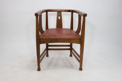 E. A. Taylor Attributed, a Good Arts & Crafts Oak Tub Chair - Thumbnail 2
