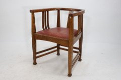 E. A. Taylor Attributed, a Good Arts & Crafts Oak Tub Chair - Thumbnail 3