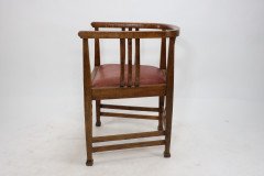 E. A. Taylor Attributed, a Good Arts & Crafts Oak Tub Chair - Thumbnail 4