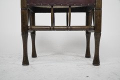 Liberty & Co., A Stained Beech & Leather Thebes Stool - Thumbnail 8