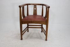 E. A. Taylor Attributed, a Good Arts & Crafts Oak Tub Chair - Thumbnail 9