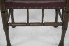 Liberty & Co., A Stained Beech & Leather Thebes Stool - Thumbnail 10