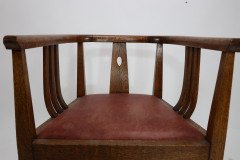 E. A. Taylor Attributed, a Good Arts & Crafts Oak Tub Chair - Thumbnail 11