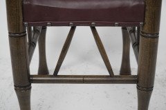 Liberty & Co., A Stained Beech & Leather Thebes Stool - Thumbnail 12