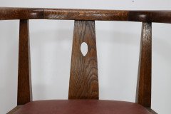 E. A. Taylor Attributed, a Good Arts & Crafts Oak Tub Chair - Thumbnail 12