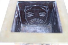 Margaret Gilmour Arts & Crafts Brass Planter with Stylised Rose & Floral Details - Thumbnail 12