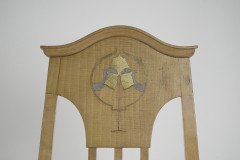 G. M. Ellwood for J. S. Henry. A Rare Satin Birch Arts & Crafts inlaid Armchair. - Thumbnail 6
