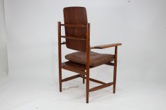 A Scandinavian Style Designer Solid Oak Armchair with a Laminated Back & Seat - Thumbnail 6