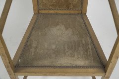 G. M. Ellwood for J. S. Henry. A Rare Satin Birch Arts & Crafts inlaid Armchair. - Thumbnail 11