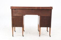 Waring & Gillow. An Arts & Crafts Bow Fronted Kneehole Twin Pedestal Desk - Thumbnail 8